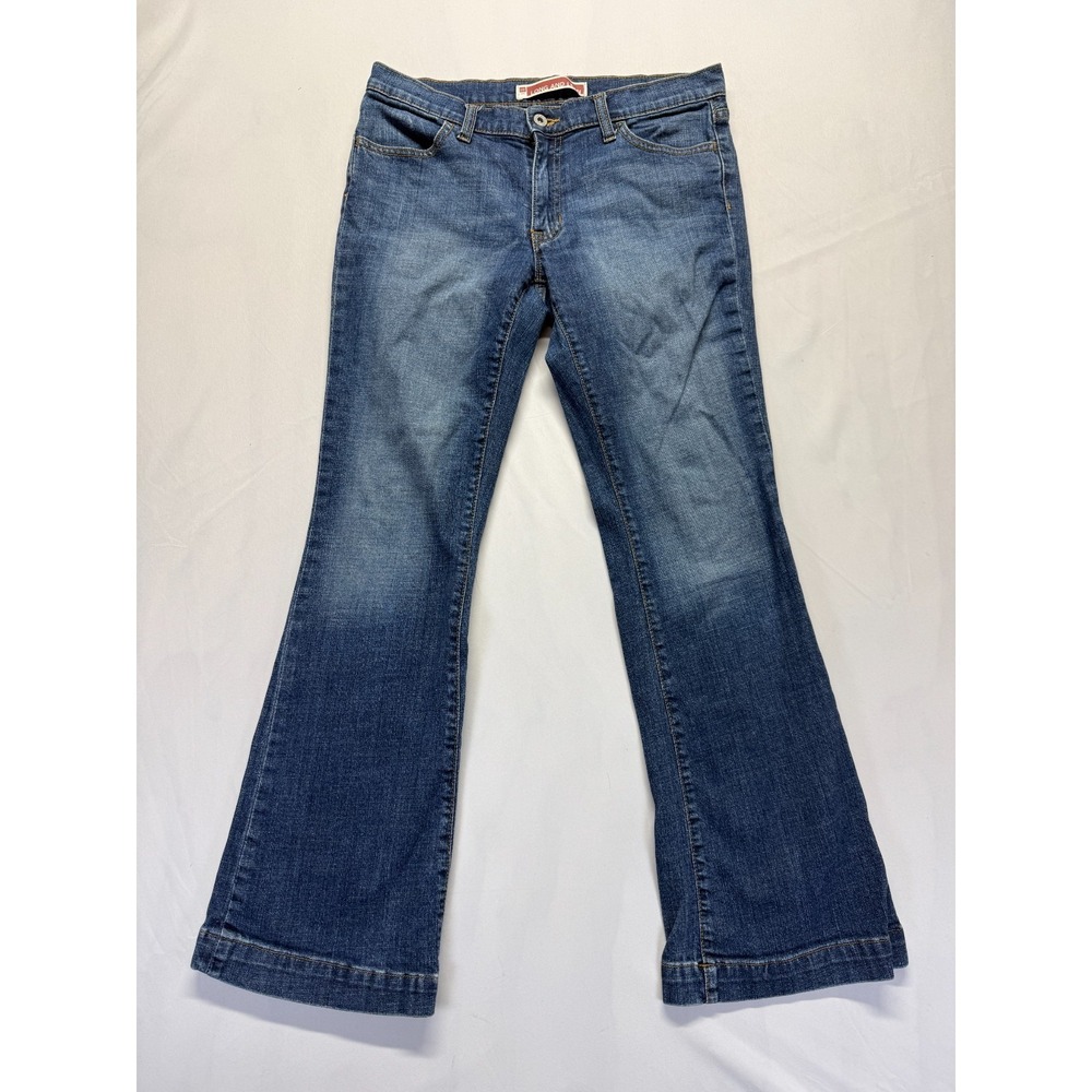 Gap Long And Lean Bootcut Jeans Womens 6 Blue Medium Wash Denim Cotton Low Rise